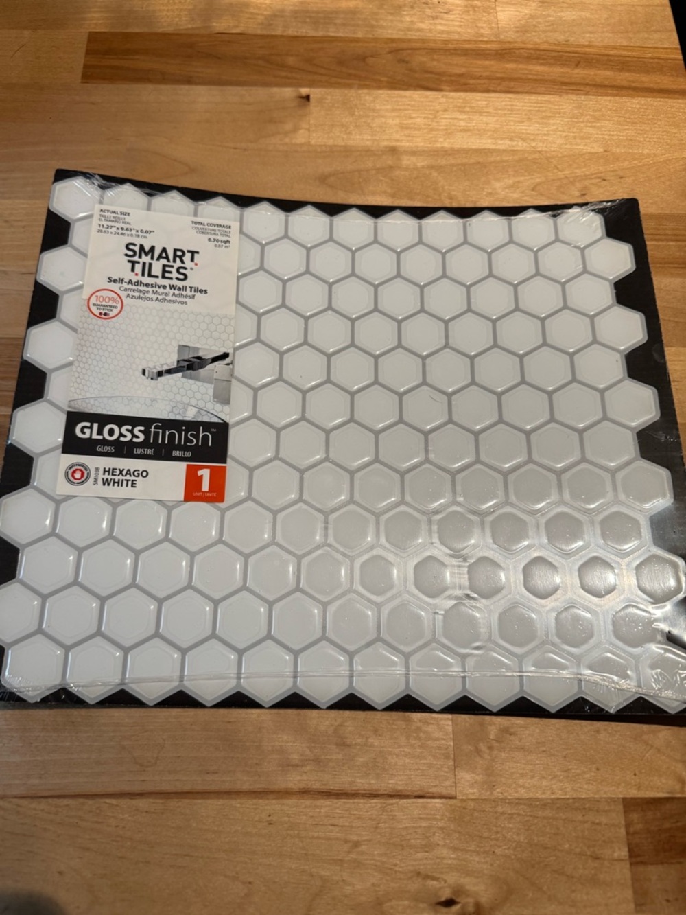 Smart tiles - new peel and stick tile - hexagon pattern